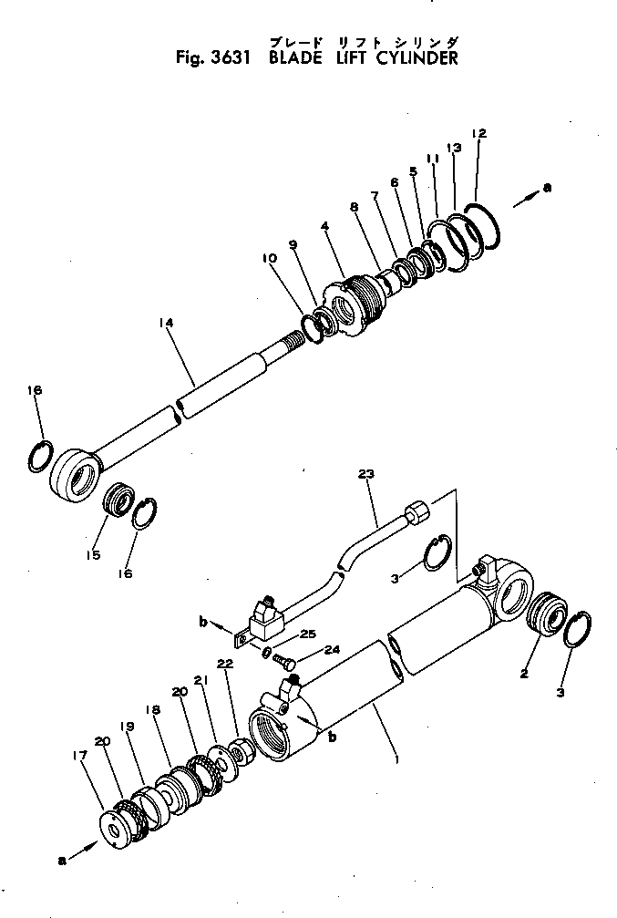 Схема запчастей Komatsu D20P-5A - ЦИЛИНДР ПОДЪЕМА ОТВАЛА УПРАВЛ-Е РАБОЧИМ ОБОРУДОВАНИЕМ