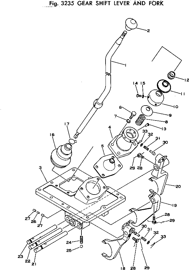Схема запчастей Komatsu D20P-5 - РЫЧАГ ПЕРЕКЛЮЧЕНИЯ ПЕРЕДАЧ И ВИЛЫ ОСНОВН. МУФТА И ТРАНСМИССИЯ