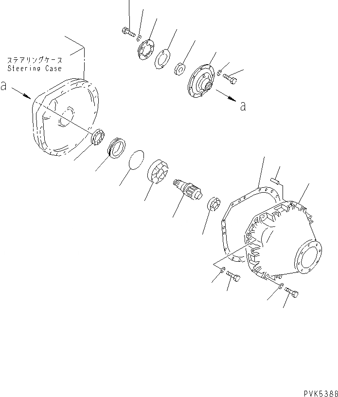 Схема запчастей Komatsu D20P-7A-M - КОНЕЧНАЯ ПЕРЕДАЧА СИЛОВАЯ ПЕРЕДАЧА И КОНЕЧНАЯ ПЕРЕДАЧА
