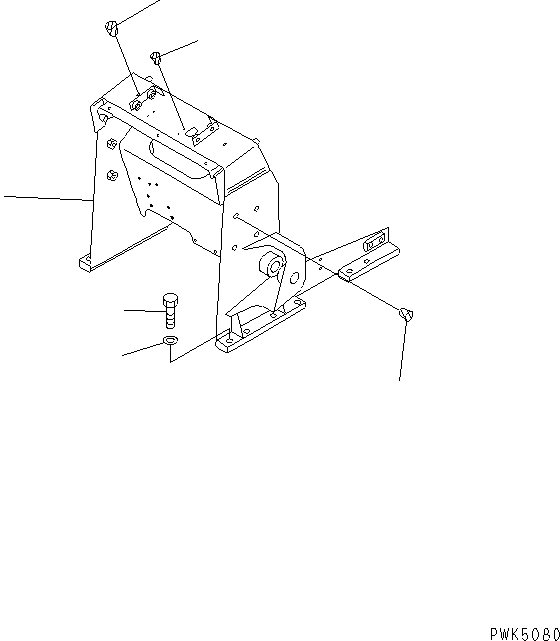 Схема запчастей Komatsu D20P-7A-M -  РАМА (ДЛЯ ПОВОРОТН. ОТВАЛА С ИЗМ. УГЛОМ DOZER) (ДЛЯ SHAKEN-BUHIN) ОСНОВН. РАМА И КОМПОНЕНТЫ