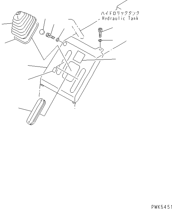 Схема запчастей Komatsu D20P-7A-M - РАБОЧЕЕ ОБОРУДОВАНИЕ УПРАВЛ-Е (GUIDE) (ДЛЯ PAT DOZER) (ДЛЯ LIFTҐНАКЛОН. РЫЧАГ + ANGLE РЫЧАГ)(№78-87) КАБИНА ОПЕРАТОРА И СИСТЕМА УПРАВЛЕНИЯ