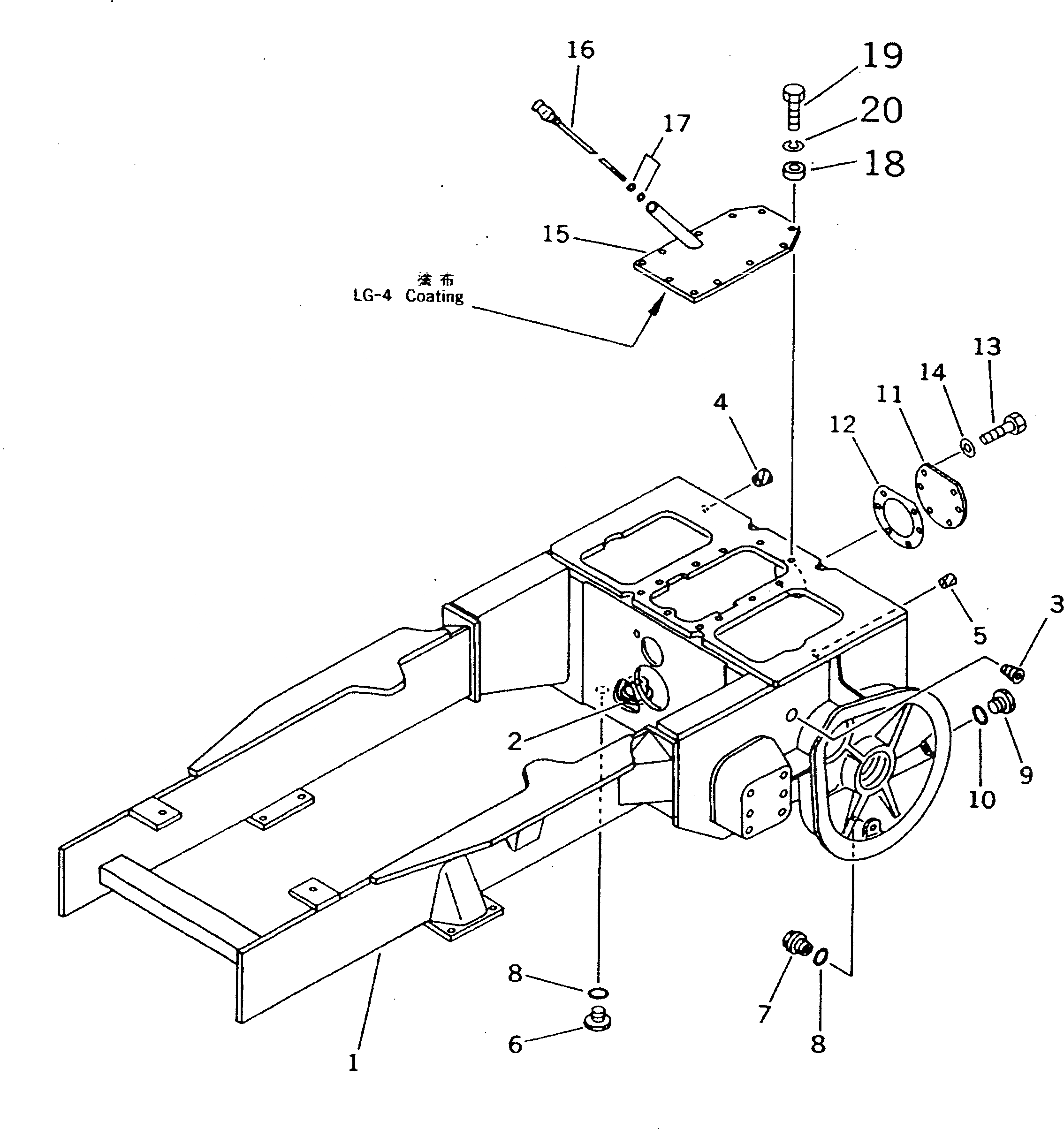 Схема запчастей Komatsu D20P-7A - КОРПУС БЛОКА УПРАВЛЕНИЯ ПОВОРОТОМ И ОСНОВНАЯ РАМА (ДЛЯ TWO РЫЧАГИ РУЛЕВ. УПРАВЛЕНИЕ) ОСНОВН. МУФТА¤ ДЕМПФЕР¤ ТРАНСМИССИЯ¤ РУЛЕВ. УПРАВЛЕНИЕ И КОНЕЧНАЯ ПЕРЕДАЧА