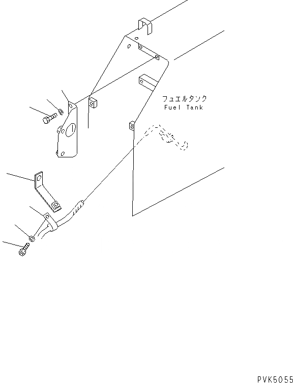 Схема запчастей Komatsu D20P-8 - ТОПЛИВН. КОРПУС ТОПЛИВН. БАК. AND КОМПОНЕНТЫ
