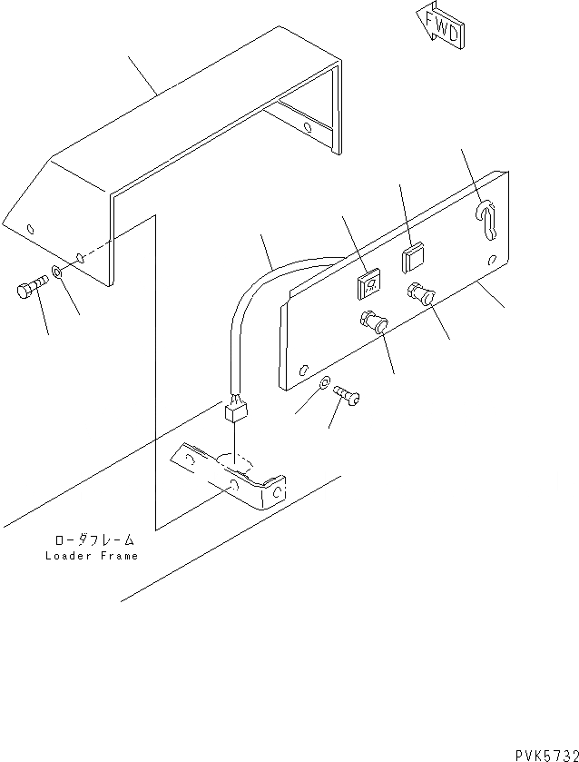 Схема запчастей Komatsu D20PL-7-M - ПАНЕЛЬ (ДЛЯ SHAKEN BUHIN) РАЗНОЕ