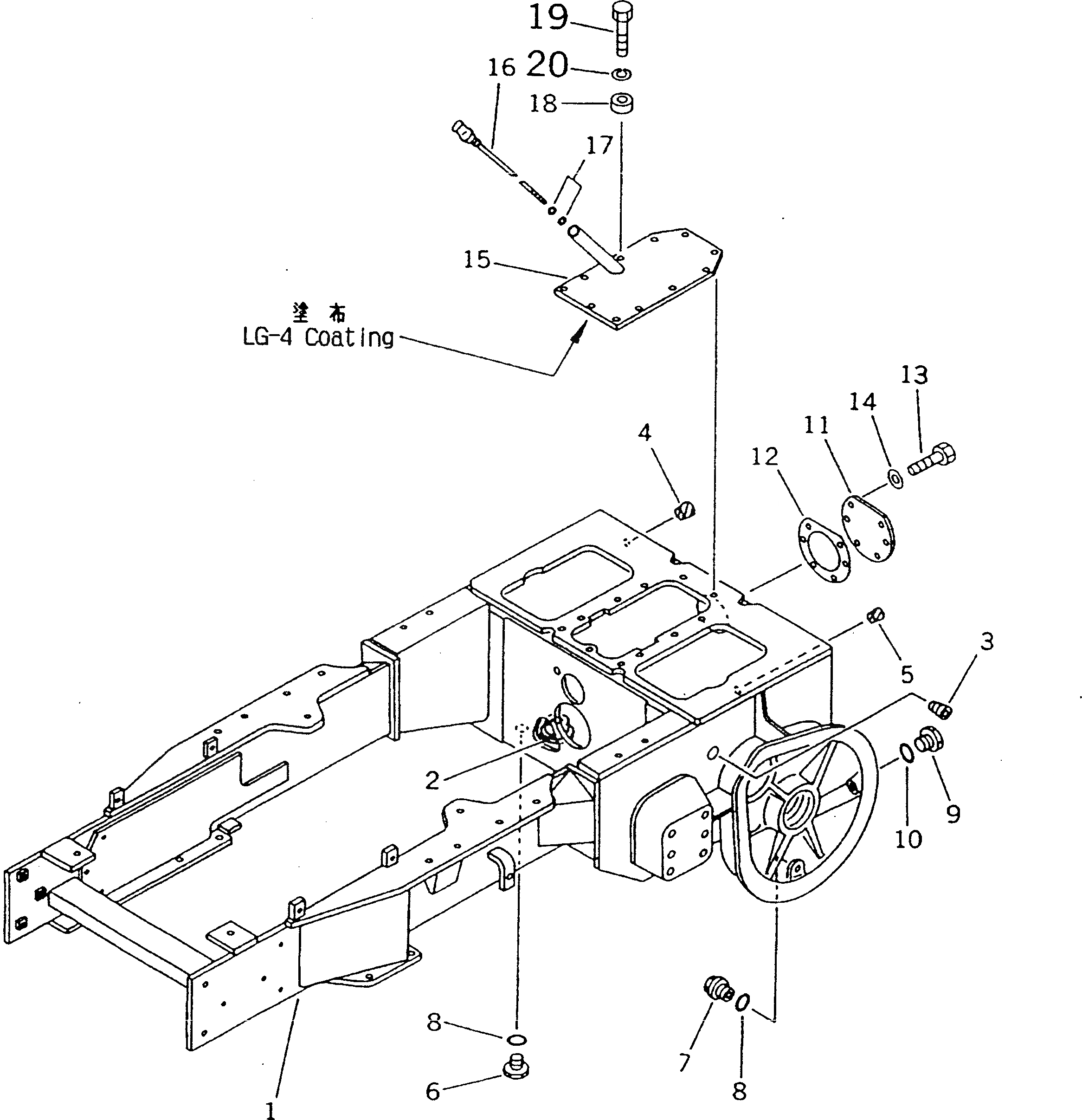 Схема запчастей Komatsu D20PL-7 - КОРПУС БЛОКА УПРАВЛЕНИЯ ПОВОРОТОМ И ОСНОВНАЯ РАМА (ДЛЯ TWO РЫЧАГИ РУЛЕВ. УПРАВЛЕНИЕ) ОСНОВН. МУФТА¤ ДЕМПФЕР¤ ТРАНСМИССИЯ¤ РУЛЕВ. УПРАВЛЕНИЕ И КОНЕЧНАЯ ПЕРЕДАЧА