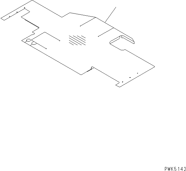 Схема запчастей Komatsu D20PLL-7-M - ПОКРЫТИЕ ПОЛА(КАБИНА ROPS И ОБОГРЕВАТЕЛЬ.) КАБИНА ОПЕРАТОРА И СИСТЕМА УПРАВЛЕНИЯ