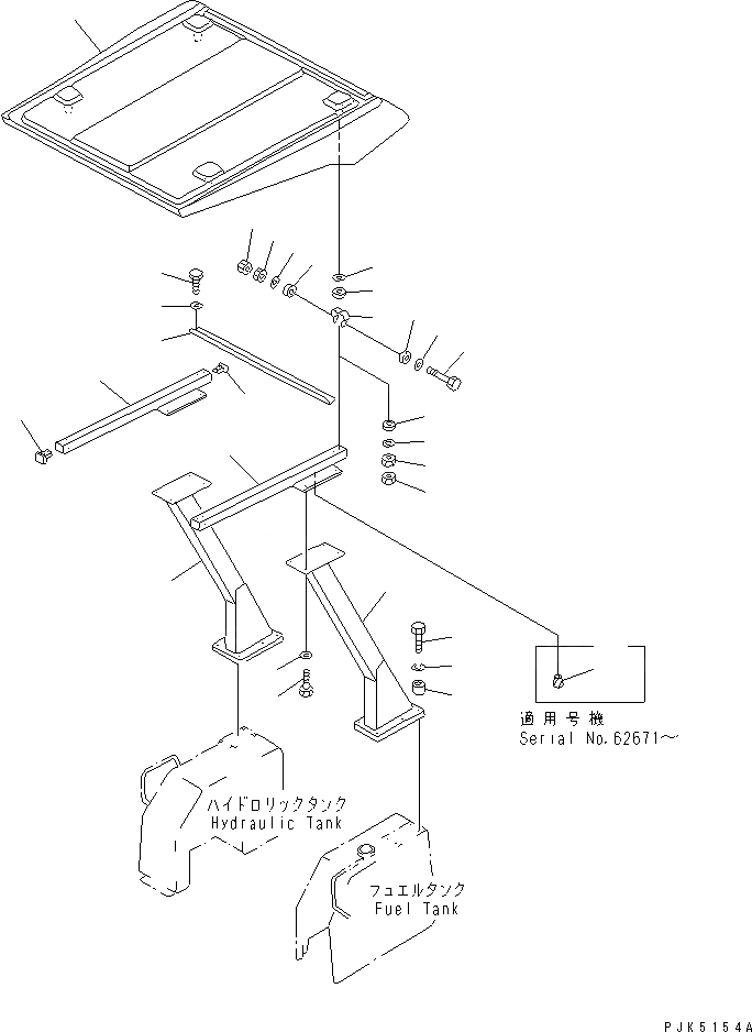 Схема запчастей Komatsu D20PLL-7-M - FRP НАВЕС КАБИНА ОПЕРАТОРА И СИСТЕМА УПРАВЛЕНИЯ