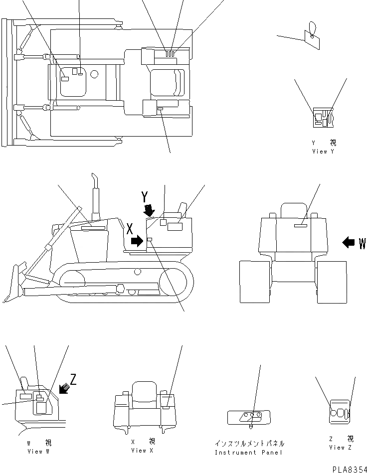 Схема запчастей Komatsu D20PLL-7 - МАРКИРОВКА (ЯПОН.)(№7-) МАРКИРОВКА¤ ИНСТРУМЕНТ И РЕМКОМПЛЕКТЫ