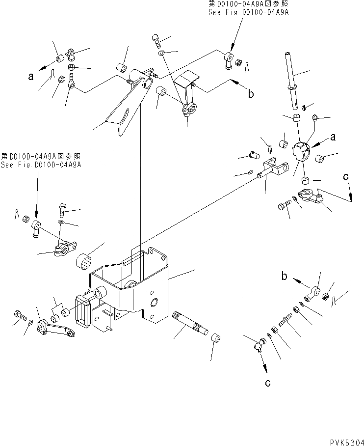 Схема запчастей Komatsu D21A-7 - РЫЧАГ УПРАВЛ-Я ТРАНСМИССИЕЙ (/) (D) (ДЛЯ F-R ТРАНСМИССИЯ) (ДЛЯ СТАЛЬНАЯ КАБИНА)(№899-) ТОПЛИВН. БАК. AND КОМПОНЕНТЫ