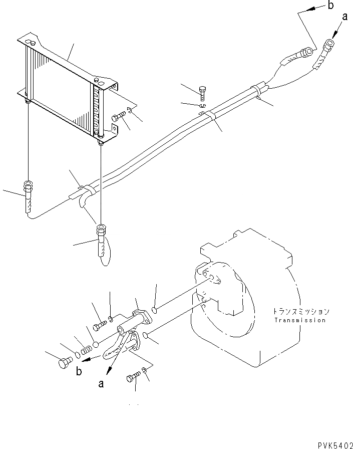 Схема запчастей Komatsu D21A-7-M - ТРАНСМИССИЯ МАСЛ. ЛИНИЯ СИЛОВАЯ ПЕРЕДАЧА И КОНЕЧНАЯ ПЕРЕДАЧА