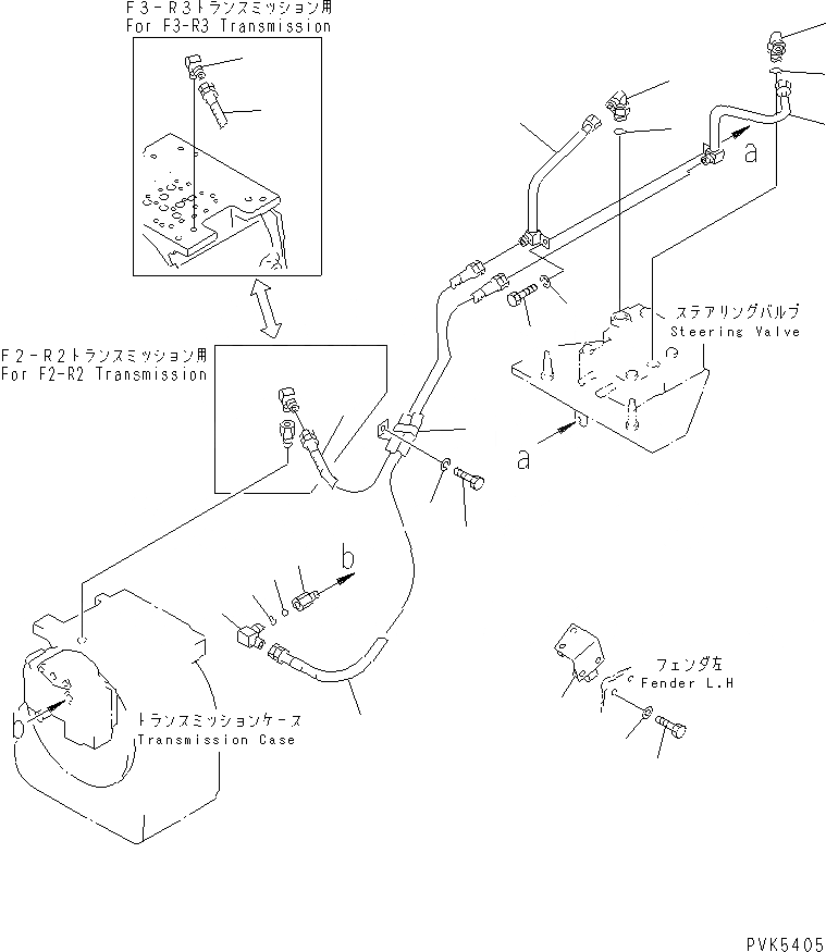 Схема запчастей Komatsu D21A-7-M - РУЛЕВ. УПРАВЛЕНИЕ МАСЛ. ЛИНИИ (ДЛЯ РЫЧАГИ РУЛЕВ. УПРАВЛЕНИЕ) СИЛОВАЯ ПЕРЕДАЧА И КОНЕЧНАЯ ПЕРЕДАЧА