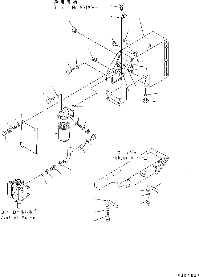 Схема запчастей Komatsu D21A-7-M - ГИДР. БАК. (ДЛЯ КАБИНА ROPS)(№78-898) ГИДРАВЛИКА