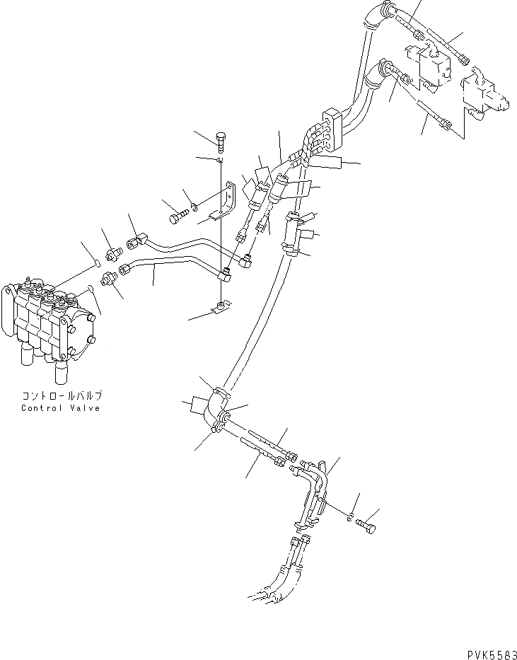 Схема запчастей Komatsu D21A-7-M - HYD. ТРУБЫ (GUIDE ПЛАСТИНА ЛИНИЯ ЦИЛИНДРА) (ШАССИ) (ROBANSEI SEI СПЕЦ-Я.) (W/ЗАДН. GUIDE РОЛИК)(№899-) ГИДРАВЛИКА