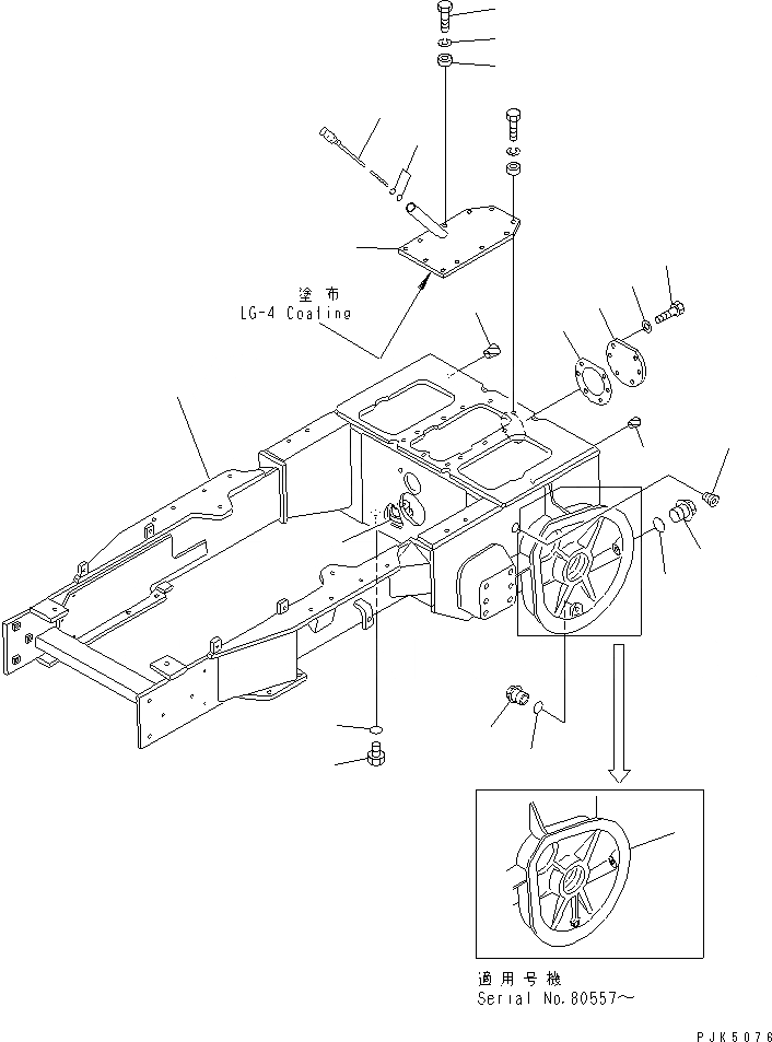 Схема запчастей Komatsu D21A-7-M - БЛОК РУЛЕВ. УПРАВЛЕНИЯ (ДЛЯ ПОВОРОТНОГО ОТВАЛА) (ДЛЯ MONO РЫЧАГ РУЛЕВ. УПРАВЛЕНИЕ) ОСНОВН. РАМА И КОМПОНЕНТЫ