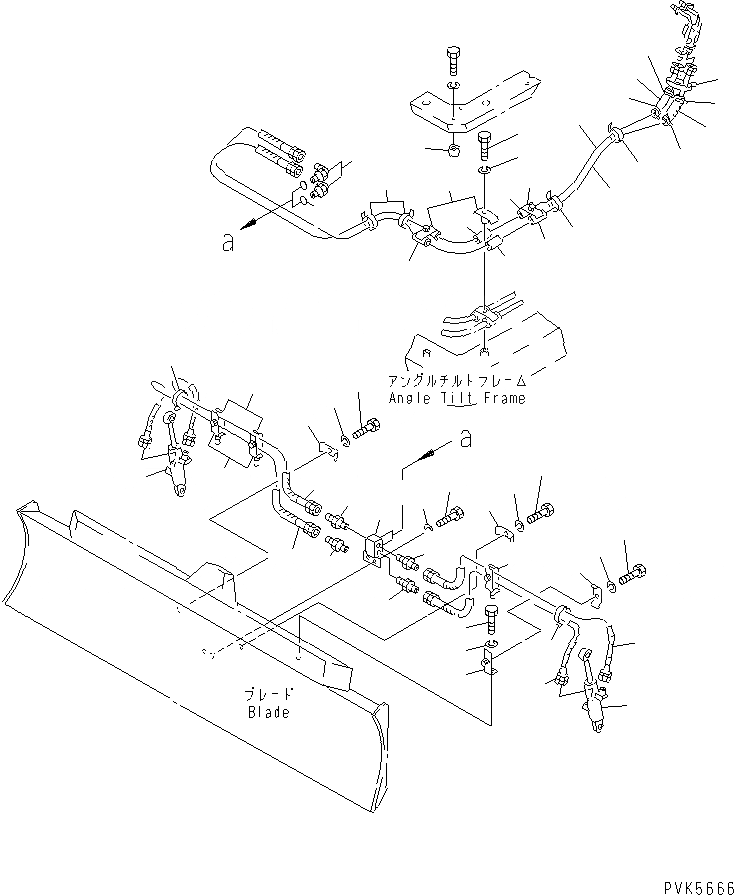 Схема запчастей Komatsu D21A-7-M - DOZER МАСЛ. ЛИНИЯ (GUIDE ПЛАСТИНА ЛИНИЯ ЦИЛИНДРА) (ДЛЯ PAT) (ROBAN SEISEI СПЕЦ-Я.) (С LIFT GAUGE) РАБОЧЕЕ ОБОРУДОВАНИЕ
