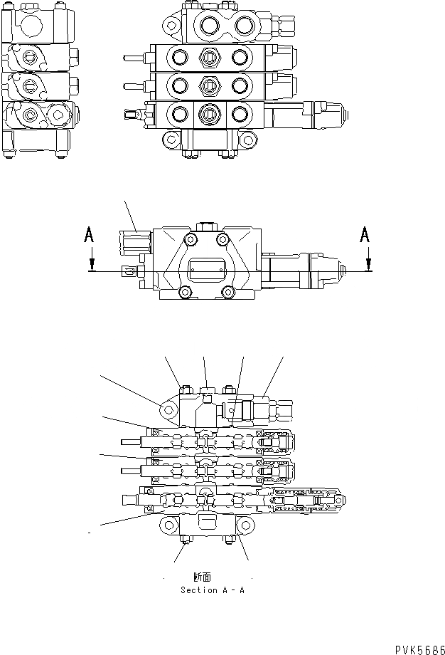Схема запчастей Komatsu D21A-7-M - ОСНОВН. КЛАПАН(№899-) ОСНОВН. КОМПОНЕНТЫ И РЕМКОМПЛЕКТЫ