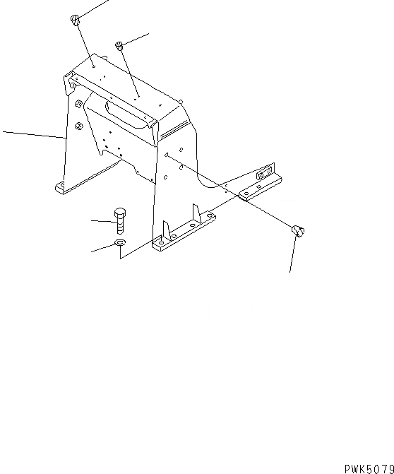 Схема запчастей Komatsu D21A-7T -  РАМА (ДЛЯ TОБОД КОЛЕСАMING DOZER) (ДЛЯ MONO РЫЧАГ РУЛЕВ. УПРАВЛЕНИЕ) ОСНОВН. РАМА И КОМПОНЕНТЫ