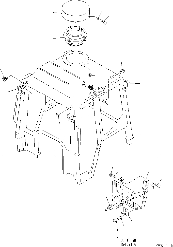Схема запчастей Komatsu D21A-7T - СТАЛЬНАЯ КАБИНА (ЭЛЕКТРИКА /) (ДЛЯ РОССИЯ) КАБИНА ОПЕРАТОРА И СИСТЕМА УПРАВЛЕНИЯ