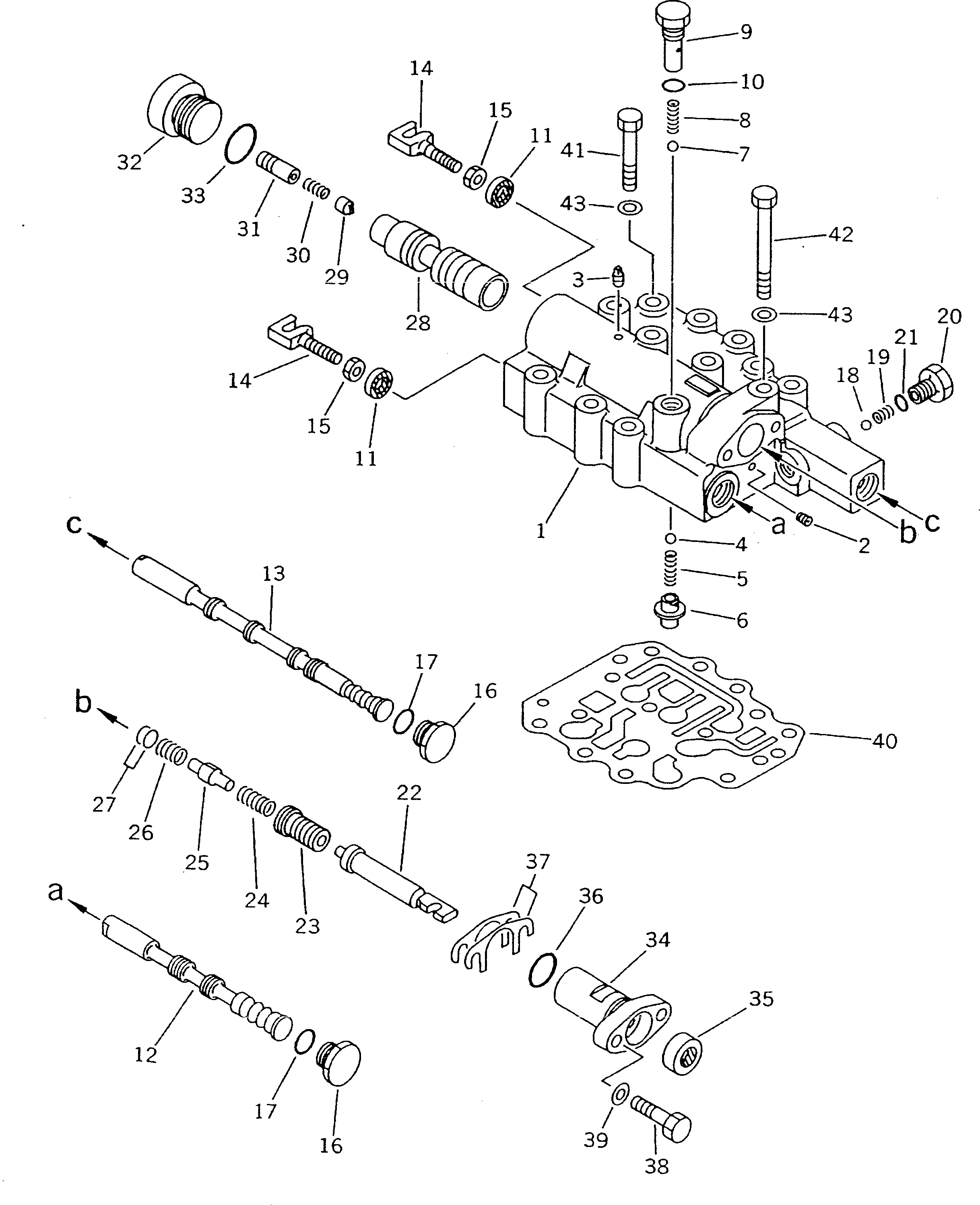 Схема запчастей Komatsu D21A-7T - КЛАПАН ТРАНСМИССИИ (F-R) (SELECTOR И INCHING) ДЕМПФЕР¤ ТРАНСМИССИЯ¤ РУЛЕВ. УПРАВЛЕНИЕ И КОНЕЧНАЯ ПЕРЕДАЧА
