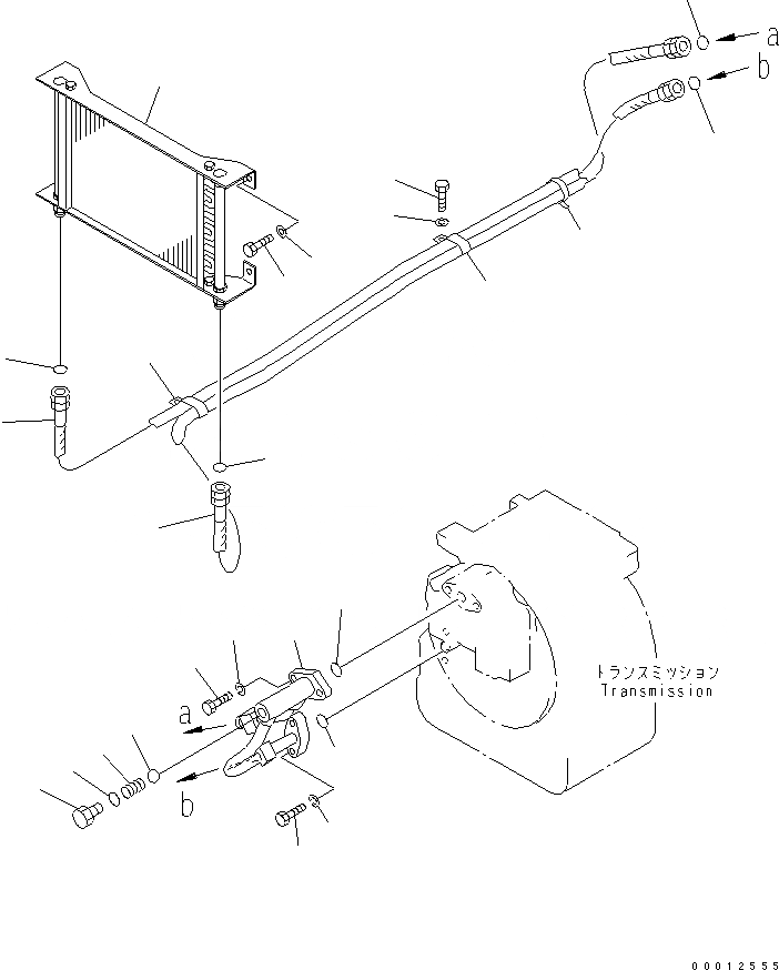 Схема запчастей Komatsu D21A-8 - ТРАНСМИССИЯ МАСЛ. ЛИНИЯ (ДЛЯ F-R ТРАНСМИССИЯ) СИЛОВАЯ ПЕРЕДАЧА И КОНЕЧНАЯ ПЕРЕДАЧА