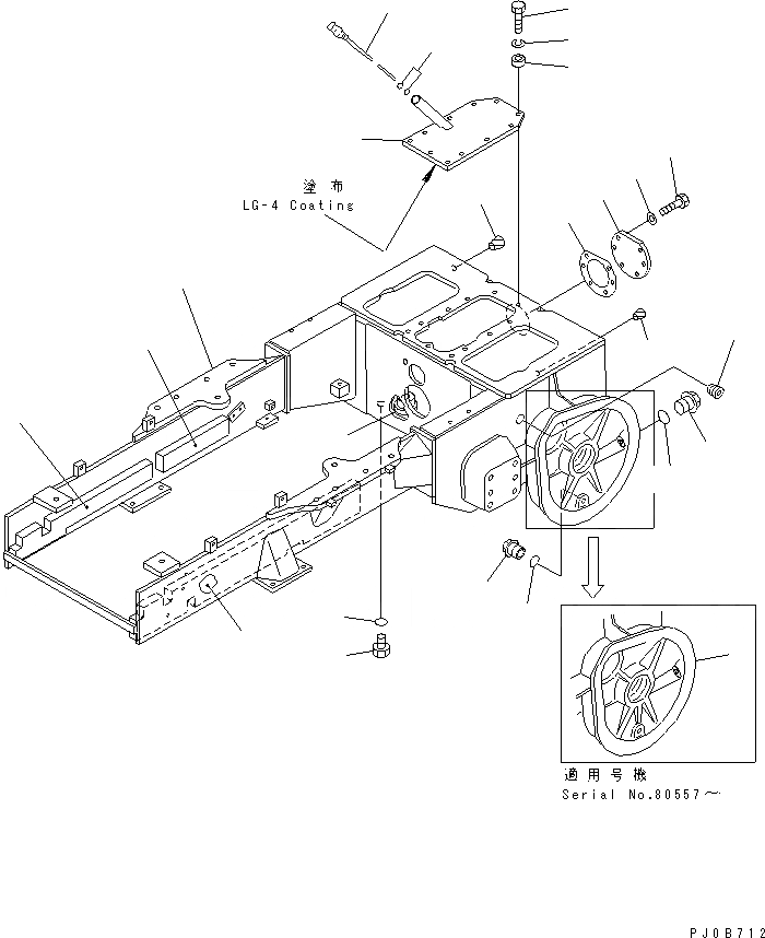 Схема запчастей Komatsu D21P-7A-M - БЛОК РУЛЕВ. УПРАВЛЕНИЯ (ДЛЯ ПОВОРОТН. ОТВАЛА С ИЗМ. УГЛОМ DOZER)      (ДЛЯ TWO РЫЧАГИ РУЛЕВ. УПРАВЛЕНИЕ)(№8-) ОСНОВН. РАМА И КОМПОНЕНТЫ