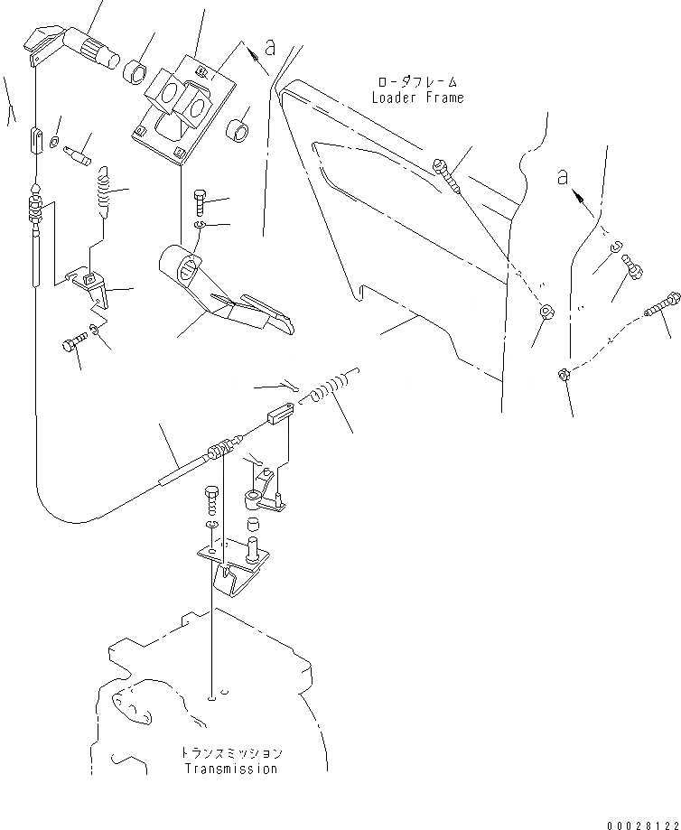 Схема запчастей Komatsu D21P-8E0 - INCHING УПРАВЛ-Е (ДЛЯ F-R ТРАНСМИССИЯ) (ДЛЯ DECEL)(№9-) КАБИНА ОПЕРАТОРА И СИСТЕМА УПРАВЛЕНИЯ