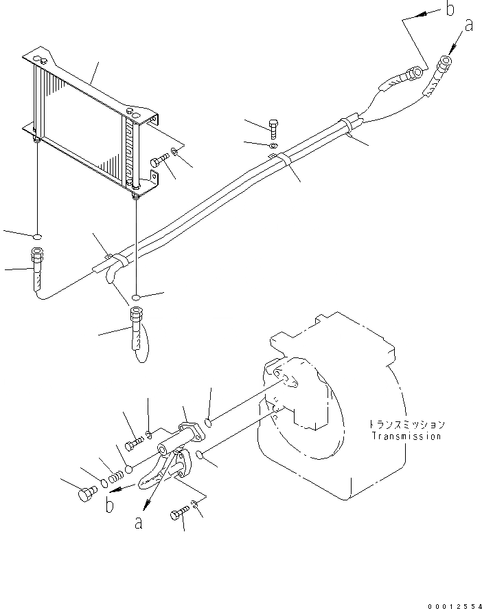 Схема запчастей Komatsu D21P-8 - ТРАНСМИССИЯ МАСЛ. ЛИНИЯ (ДЛЯ F-R ТРАНСМИССИЯ) СИЛОВАЯ ПЕРЕДАЧА И КОНЕЧНАЯ ПЕРЕДАЧА