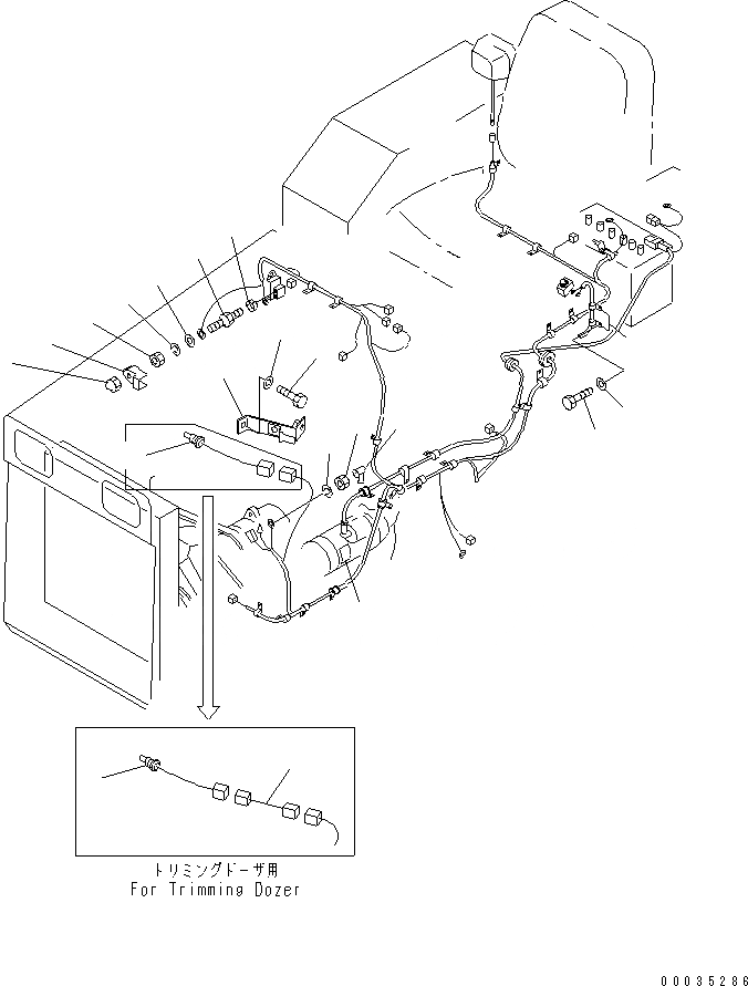 Схема запчастей Komatsu D21P-8T - VEHICLE ЭЛЕКТР. (VEHICLE ЭЛЕКТРОПРОВОДКА) (/) ЭЛЕКТРИКА