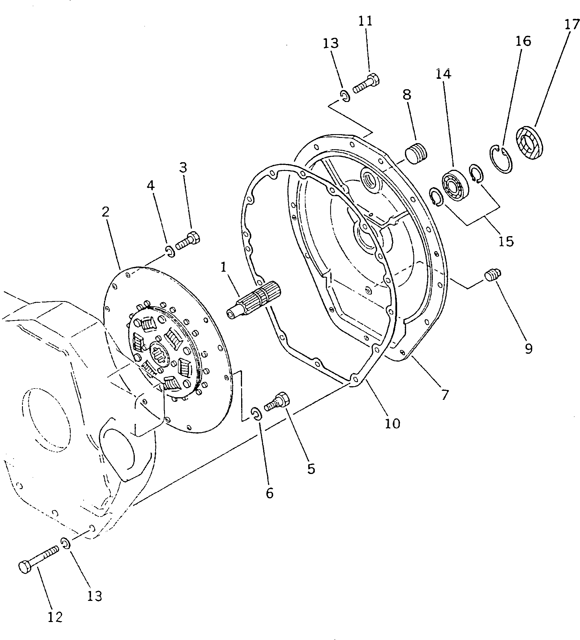 Схема запчастей Komatsu D21PG-7A - ДЕМПФЕР ОСНОВН. МУФТА¤ ДЕМПФЕР¤ ТРАНСМИССИЯ¤ РУЛЕВ. УПРАВЛЕНИЕ И КОНЕЧНАЯ ПЕРЕДАЧА
