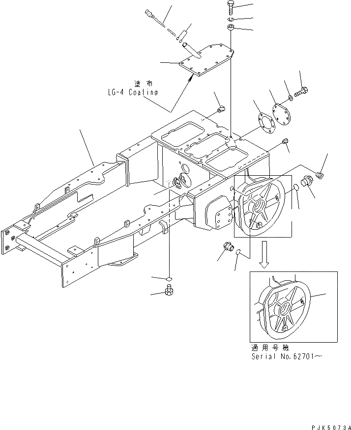 Схема запчастей Komatsu D21PL-7-M - БЛОК РУЛЕВ. УПРАВЛЕНИЯ (ДЛЯ TWO РЫЧАГИ РУЛЕВ. УПРАВЛЕНИЕ)(№-8) ОСНОВН. РАМА И КОМПОНЕНТЫ