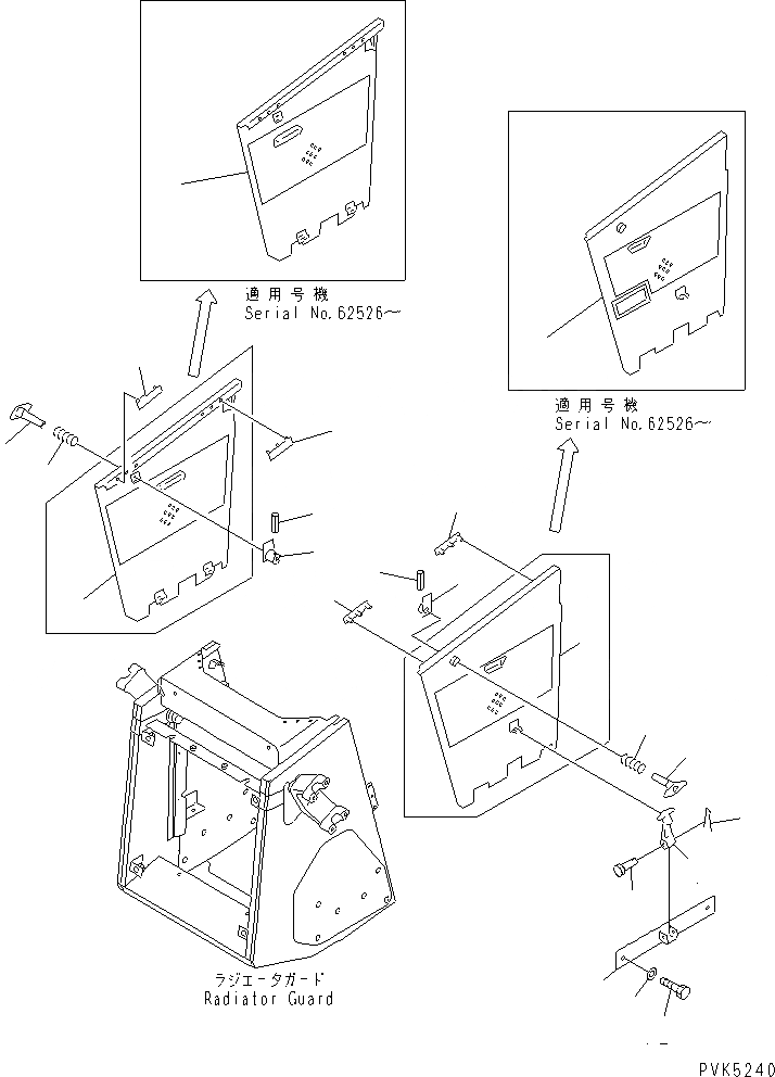 Схема запчастей Komatsu D21PL-7-M - БОКОВ. КРЫШКА ДВИГ. (SHIPS HOLD СПЕЦ-Я.) ЧАСТИ КОРПУСА