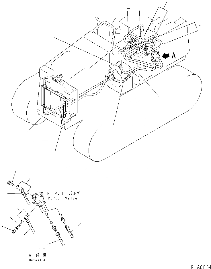 Схема запчастей Komatsu D21PL-7 - ЧАСТИ ДЛЯ ПЕРИОДИЧ. ЗАМЕНЫ (/) (ГИДРАВЛ ШЛАНГИ) КАТАЛОГИ ЗЧ