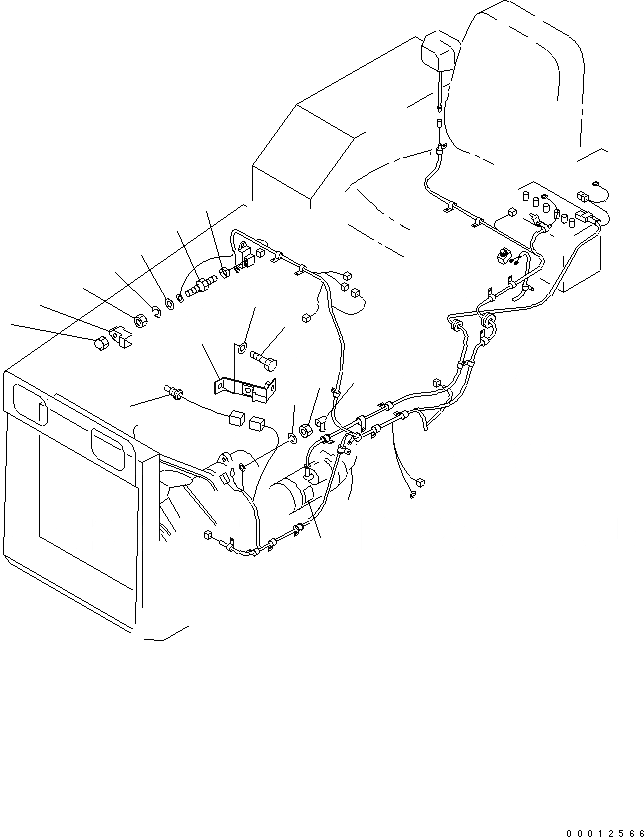 Схема запчастей Komatsu D21PL-8 - VEHICLE ЭЛЕКТР. (VEHICLE ЭЛЕКТРОПРОВОДКА) (/) ЭЛЕКТРИКА