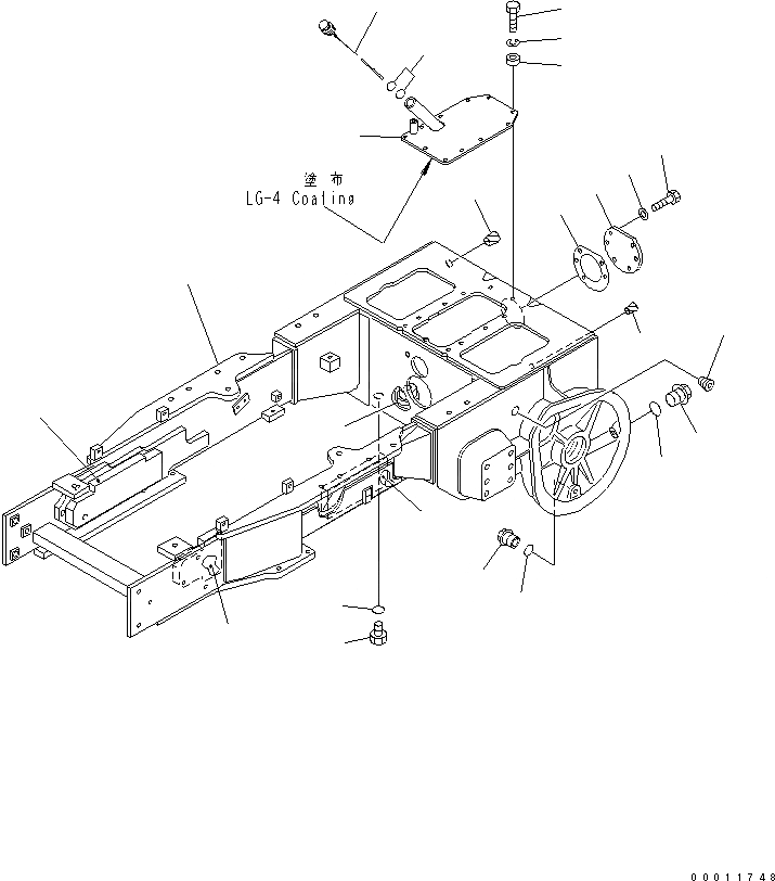 Схема запчастей Komatsu D21PL-8 - БЛОК РУЛЕВ. УПРАВЛЕНИЯ (ДЛЯ ЯПОН. DYNAMIC NOISE) ОСНОВН. РАМА И КОМПОНЕНТЫ