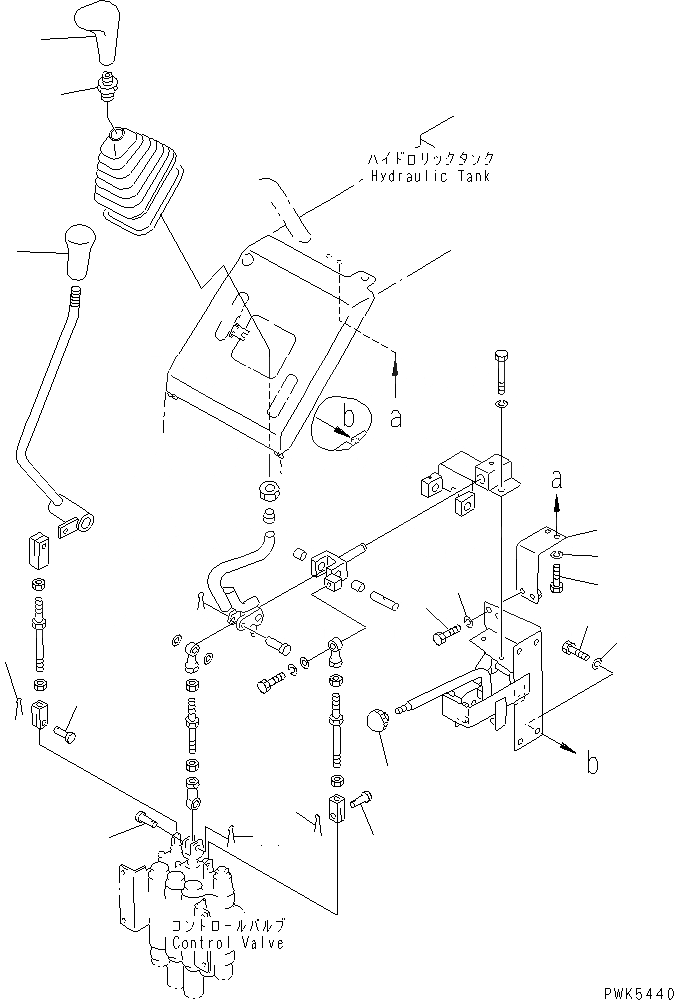 Схема запчастей Komatsu D21PL-8 - РАБОЧЕЕ ОБОРУДОВАНИЕ УПРАВЛ-Е (KNOB) (ДЛЯ -POINT СЦЕПКА) КАБИНА ОПЕРАТОРА И СИСТЕМА УПРАВЛЕНИЯ