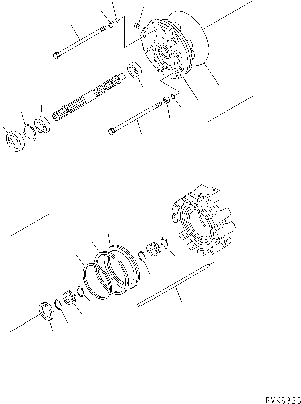 Схема запчастей Komatsu D21Q-7-M - ТРАНСМИССИЯ (F-R) (КОЖУХ РЕВЕРСА) СИЛОВАЯ ПЕРЕДАЧА И КОНЕЧНАЯ ПЕРЕДАЧА