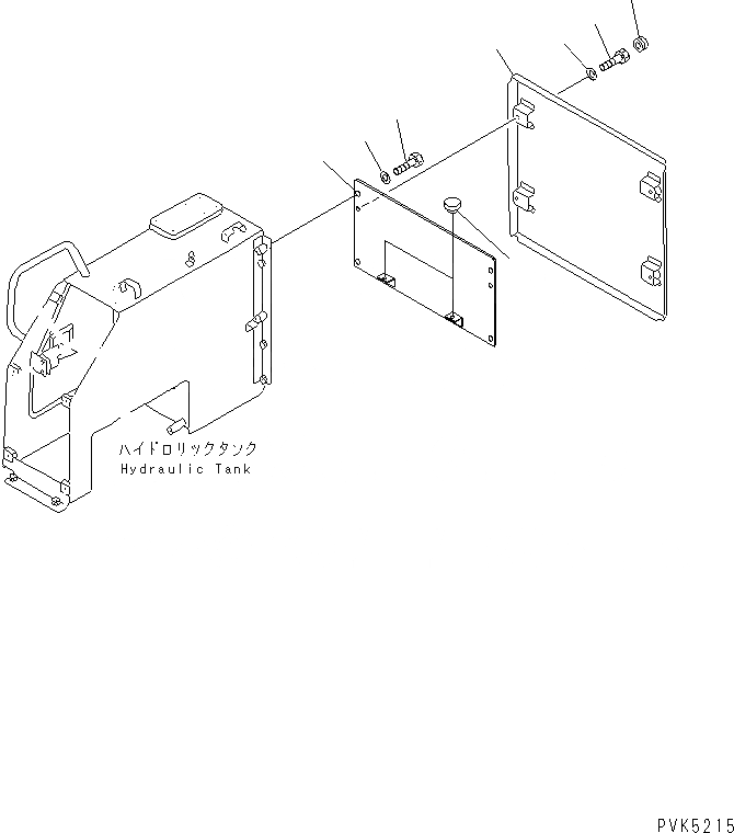 Схема запчастей Komatsu D21Q-7-M - ЗАДН. КРЫШКА (ДЛЯ PILLAR ТИП НАВЕС) ЧАСТИ КОРПУСА