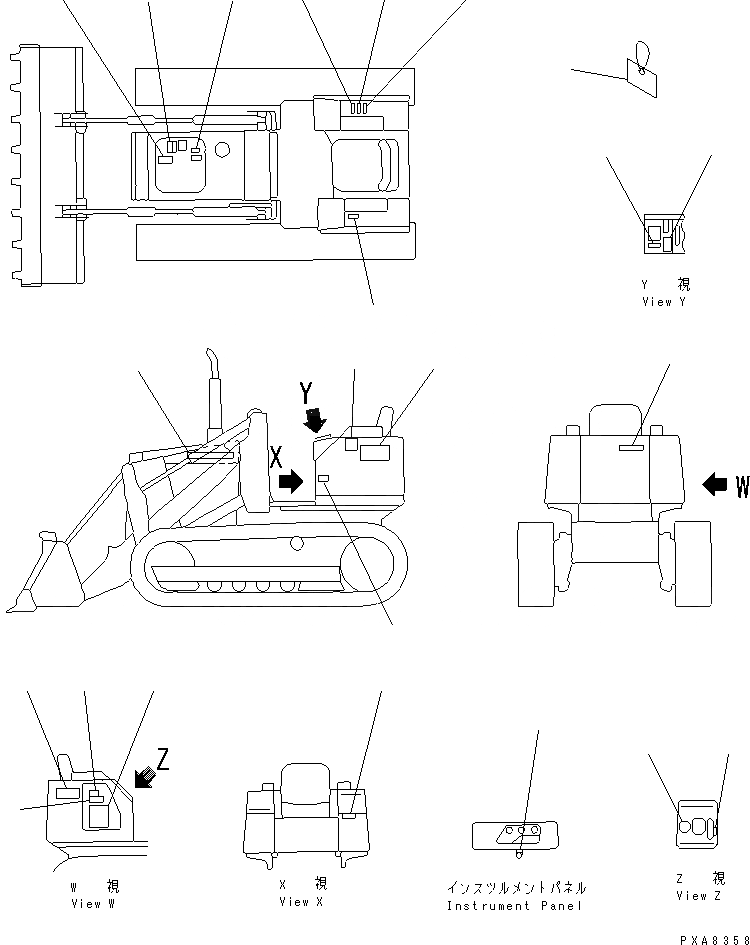 Схема запчастей Komatsu D21Q-7 - МАРКИРОВКА(№-) КАТАЛОГИ ЗЧ