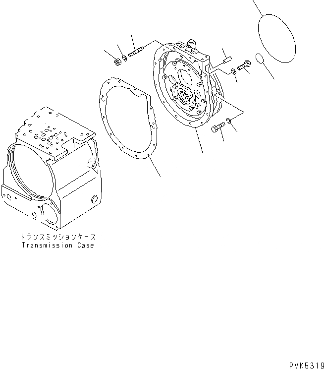 Схема запчастей Komatsu D21S-7-M - ТРАНСМИССИЯ СУППОРТ (ДЛЯ F-R ТРАНСМИССИЯ) СИЛОВАЯ ПЕРЕДАЧА И КОНЕЧНАЯ ПЕРЕДАЧА