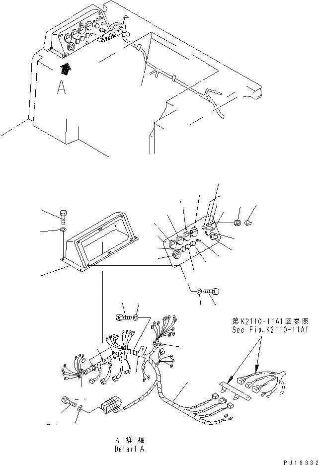 Схема запчастей Komatsu D275A-2 - ПАНЕЛЬ ПРИБОРОВ (МОРОЗОУСТОЙЧИВ. СПЕЦ-Я) КАБИНА ОПЕРАТОРА И СИСТЕМА УПРАВЛЕНИЯ