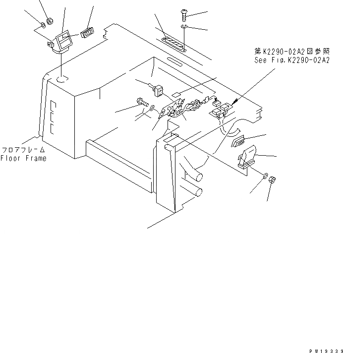 Схема запчастей Komatsu D275A-2 - ОБОГРЕВАТЕЛЬ. ПАНЕЛЬ УПРАВЛЕНИЯ (ДЛЯ ВЫСОК. ЕМК. ТИП) (МОРОЗОУСТОЙЧИВ. СПЕЦ-Я) КАБИНА ОПЕРАТОРА И СИСТЕМА УПРАВЛЕНИЯ