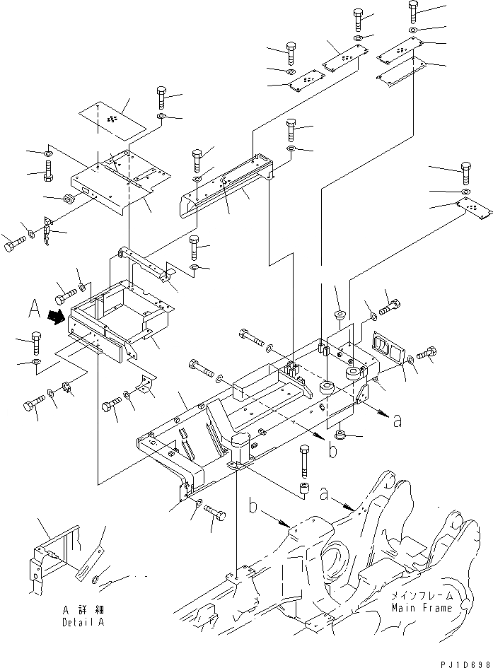 Схема запчастей Komatsu D275A-2 - КРЫЛО ПРАВ.(МОРОЗОУСТОЙЧИВ. СПЕЦ-Я) ЧАСТИ КОРПУСА