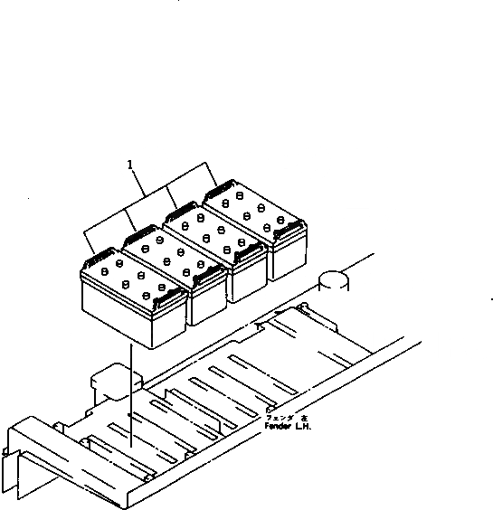 Схема запчастей Komatsu D275A-2 - АККУМУЛЯТОР (C¤ СУХ.) (МОРОЗОУСТОЙЧИВ. СПЕЦ-Я) ЧАСТИ КОРПУСА