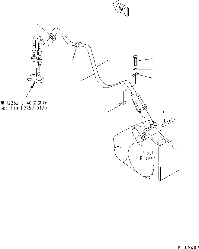 Схема запчастей Komatsu D275A-2 - ЦИЛИНДР СТОПОРН. ПАЛЬЦА (МОРОЗОУСТОЙЧИВ. СПЕЦ-Я) РАБОЧЕЕ ОБОРУДОВАНИЕ