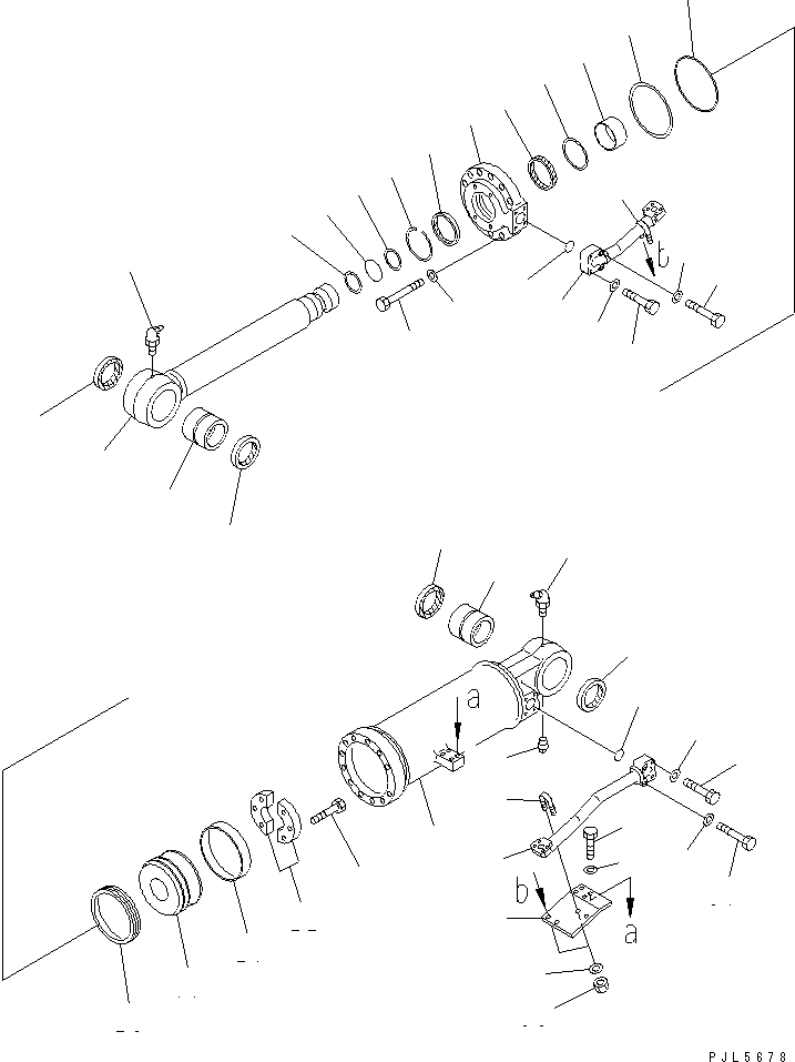 Схема запчастей Komatsu D275A-2 - РЫХЛИТЕЛЬ ГИДРОЦИЛИНДР ПОДЪЕМА (ВНУТР. ЧАСТИ) (МОРОЗОУСТОЙЧИВ. СПЕЦ-Я)(№-) ОСНОВН. КОМПОНЕНТЫ И РЕМКОМПЛЕКТЫ