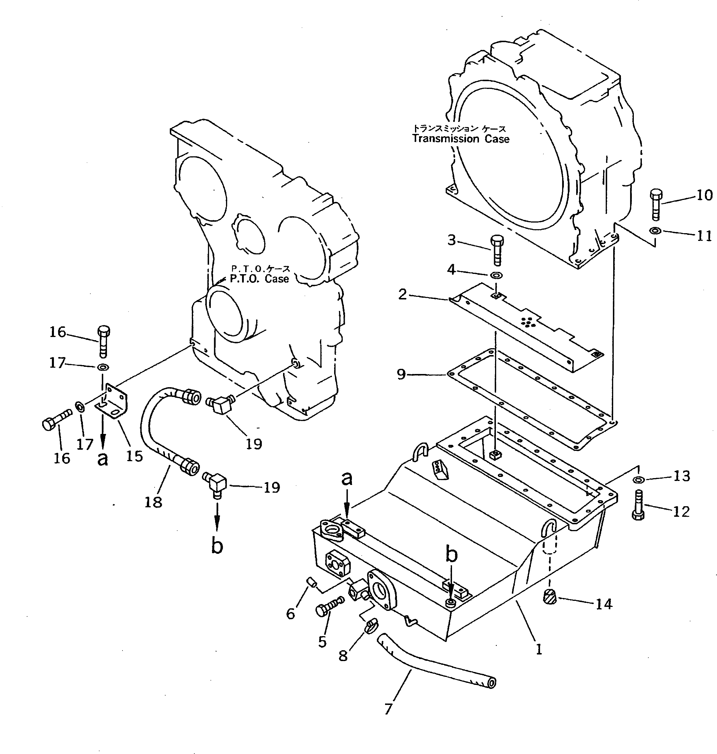 Схема запчастей Komatsu D275A-2 - СИЛОВАЯ ЛИНИЯ БАК СИЛОВАЯ ПЕРЕДАЧА И КОНЕЧНАЯ ПЕРЕДАЧА
