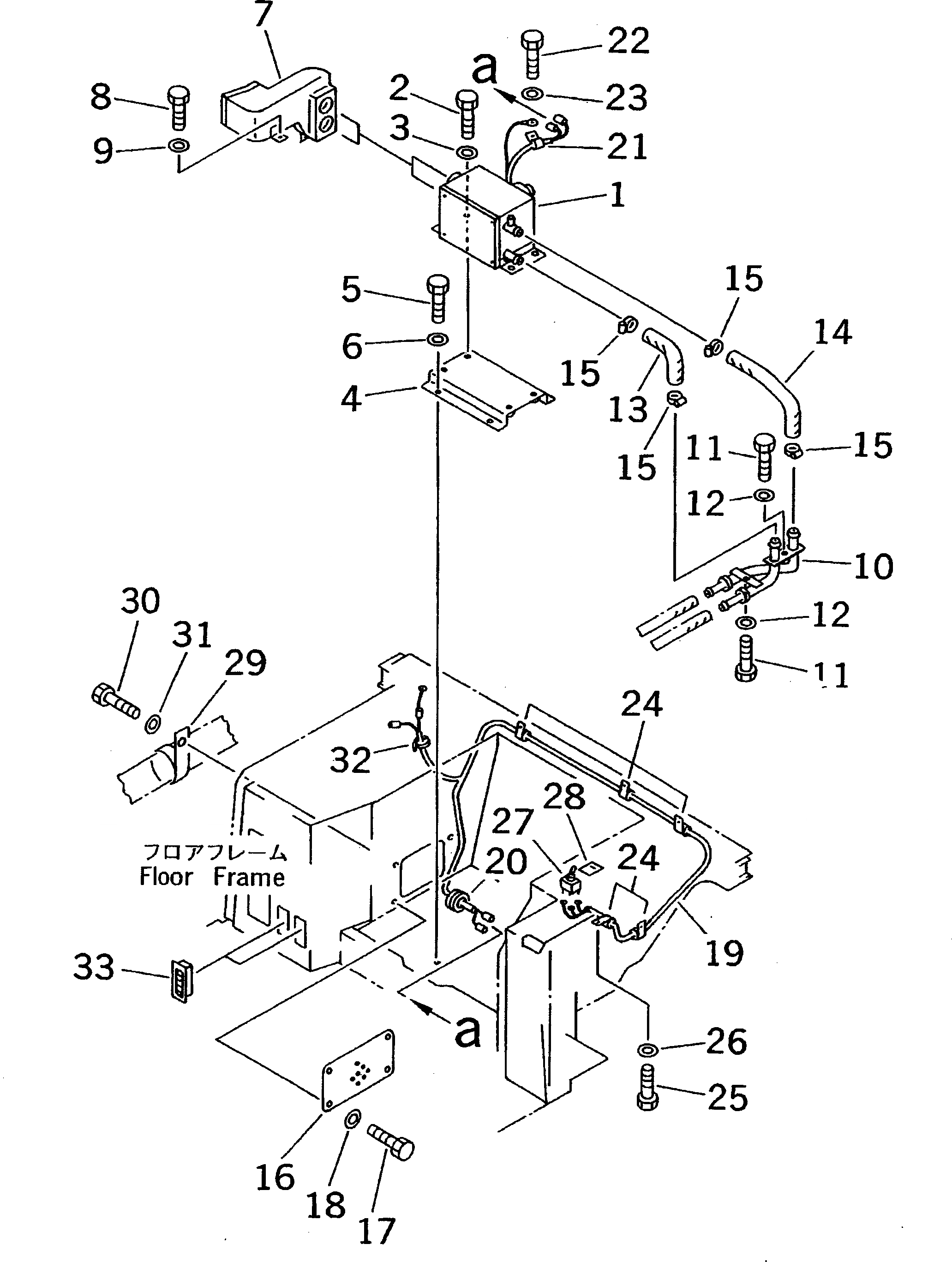 Схема запчастей Komatsu D275A-2 - ГИДР. ПРОВОД. ОБОГРЕВАТЕЛЯ (МОРОЗОУСТОЙЧИВ. СПЕЦ-Я (A) СПЕЦ-Я.) КАБИНА ОПЕРАТОРА И СИСТЕМА УПРАВЛЕНИЯ