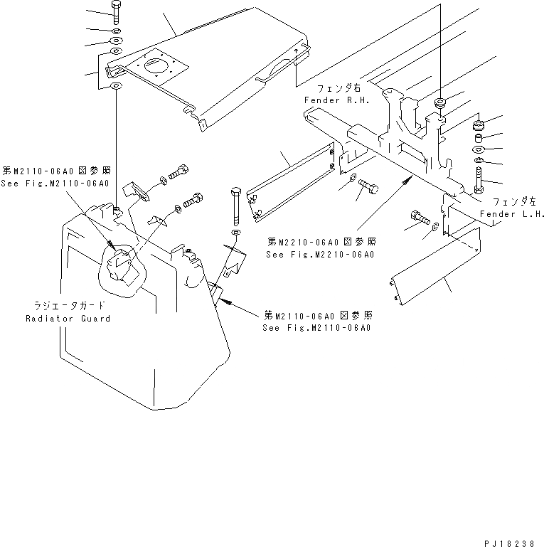 Схема запчастей Komatsu D275A-2 - КАПОТ (БЕЗ БОКОВ. КРЫШКА) ЧАСТИ КОРПУСА