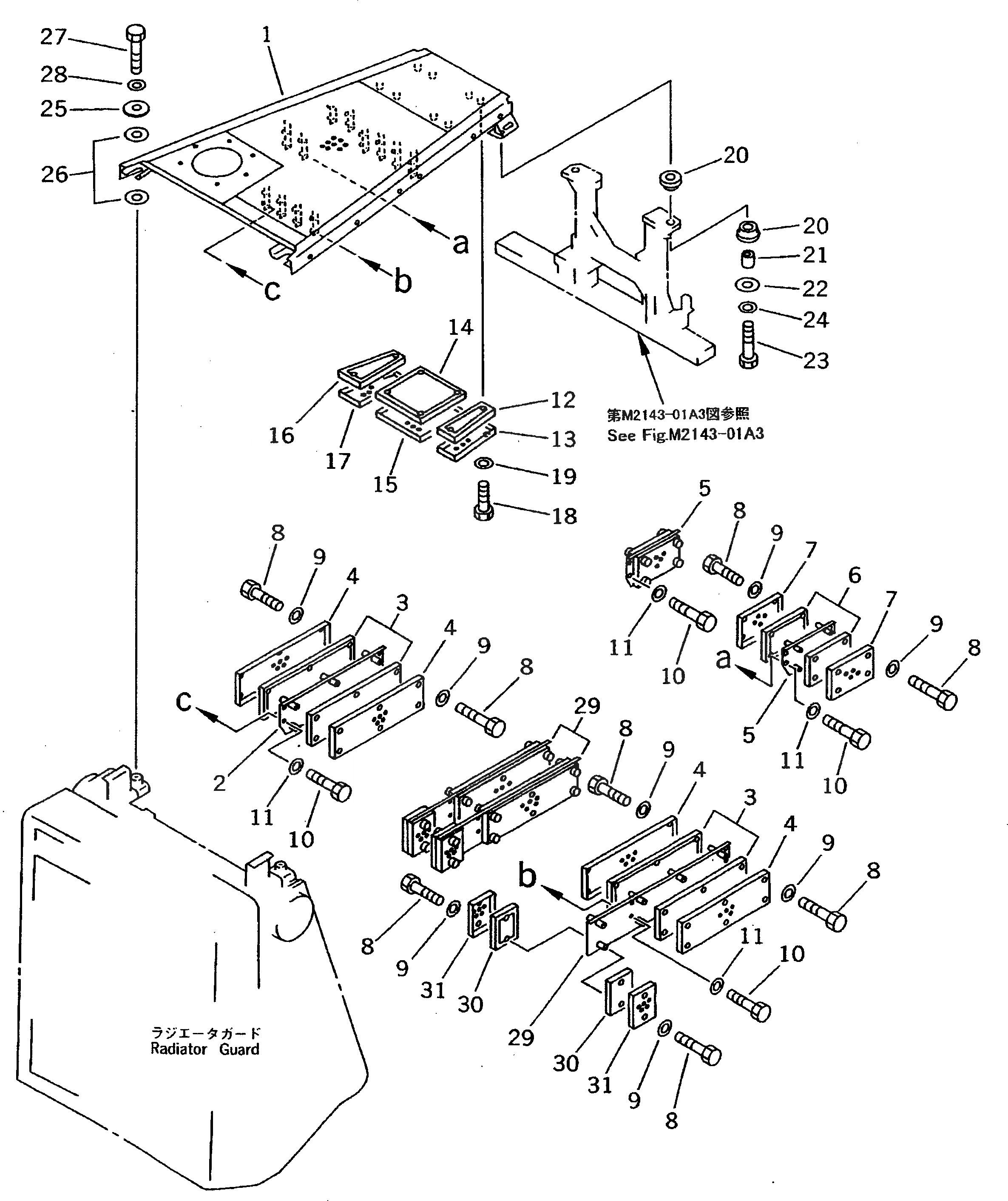 Схема запчастей Komatsu D275A-2 - КАПОТ (ШУМОПОДАВЛ. СПЕЦ-Я ДЛЯ EC)(№-7) ЧАСТИ КОРПУСА