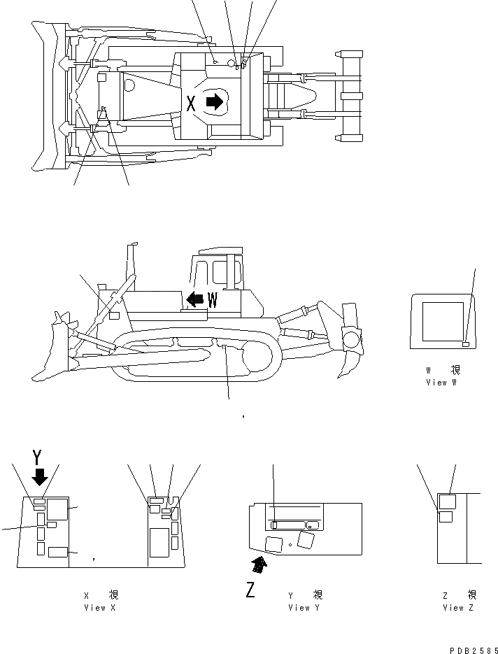 Схема запчастей Komatsu D275A-2 - МАРКИРОВКА (/) (ИСПАНИЯ)(№-) МАРКИРОВКА